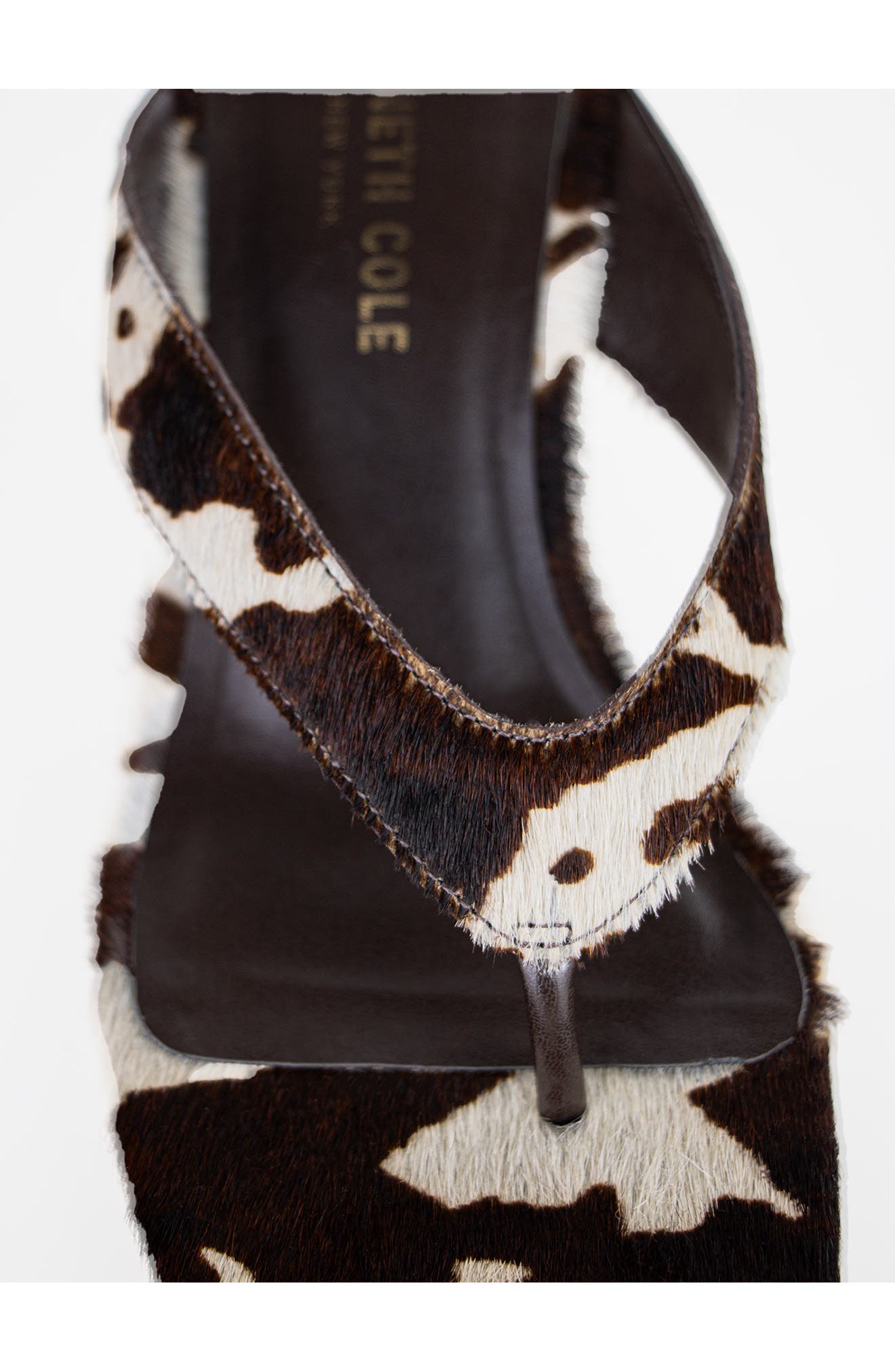 Kenneth Cole Susannah Wedge Sandal, Alternate, color, Brown Multi Calf Hair