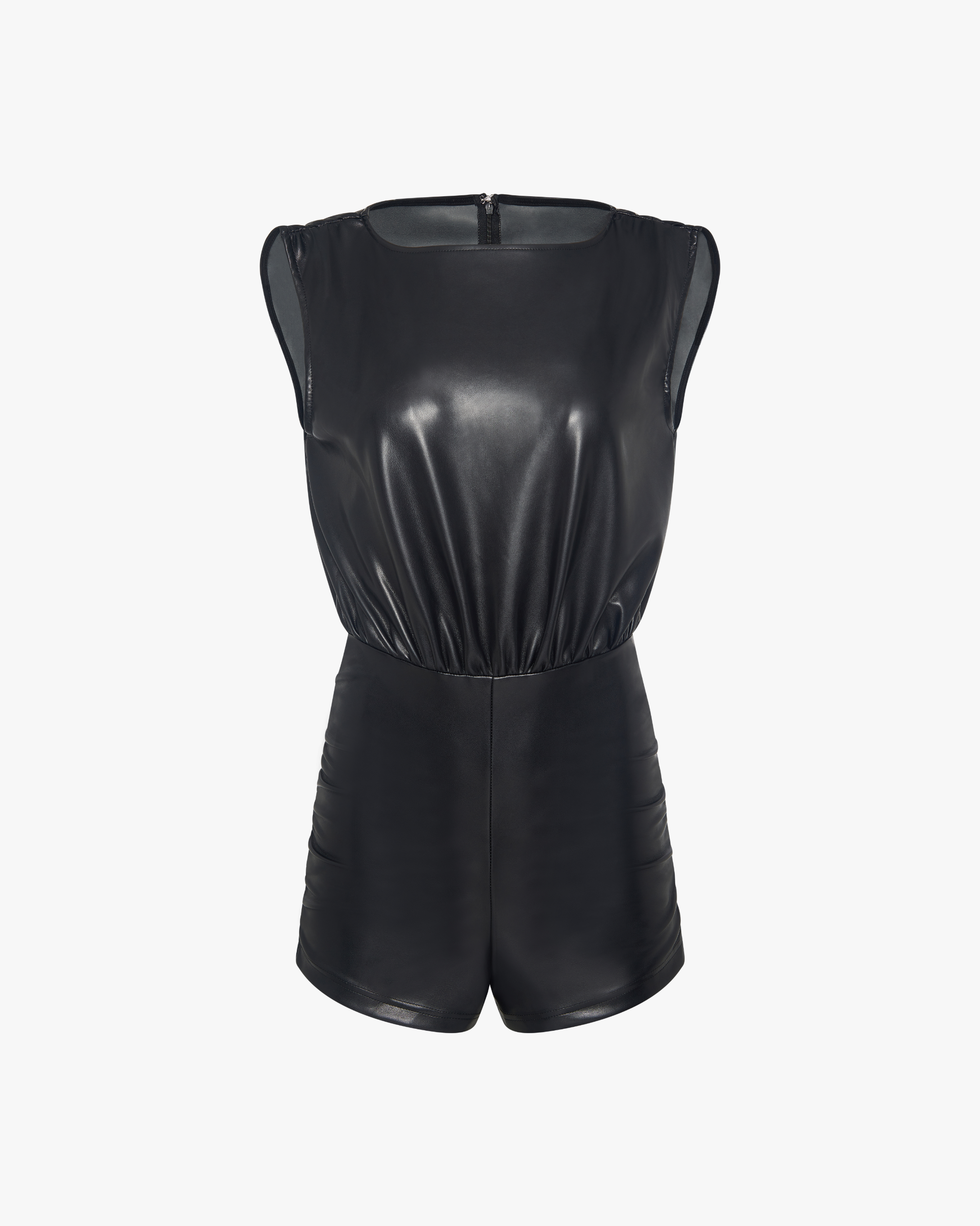 Ruched Muscle Tank Romper - image 2