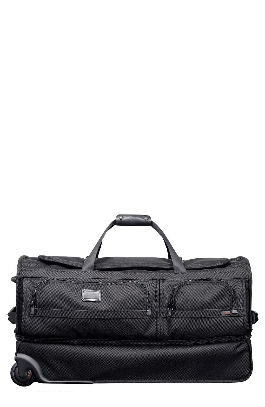 TUMI 'Alpha - Large' Wheeled Split Duffel Bag, Main, color, 