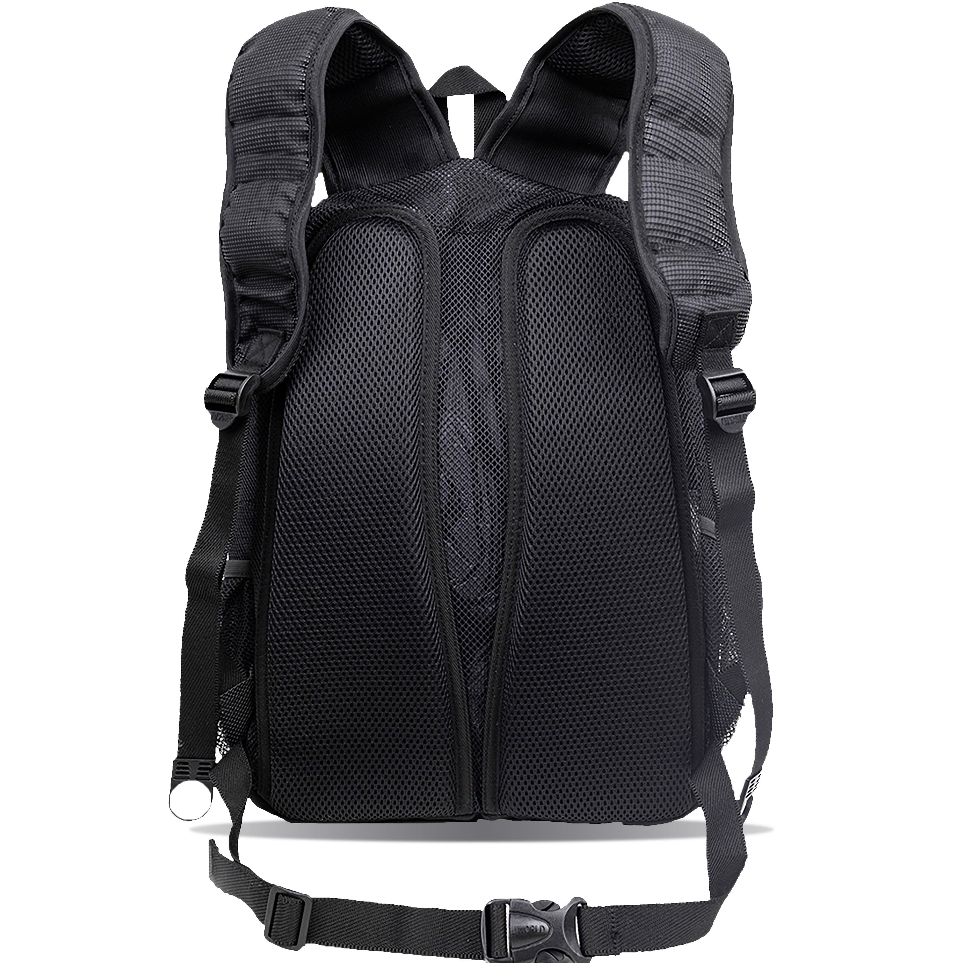 J World Mesh See-through Backpack for School, Alternate, color, Black