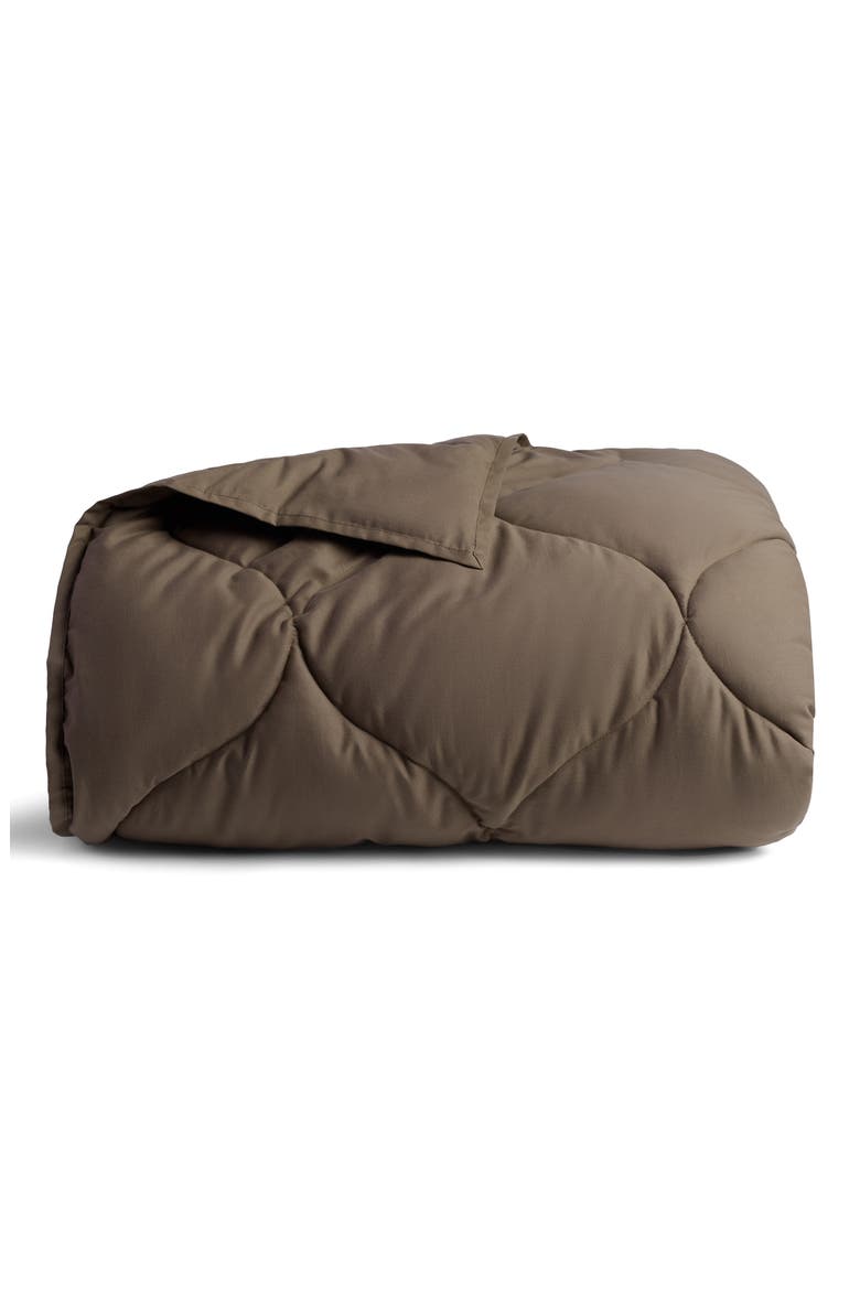 Cotton Drift Comforter, Main, color, WARM GREY
