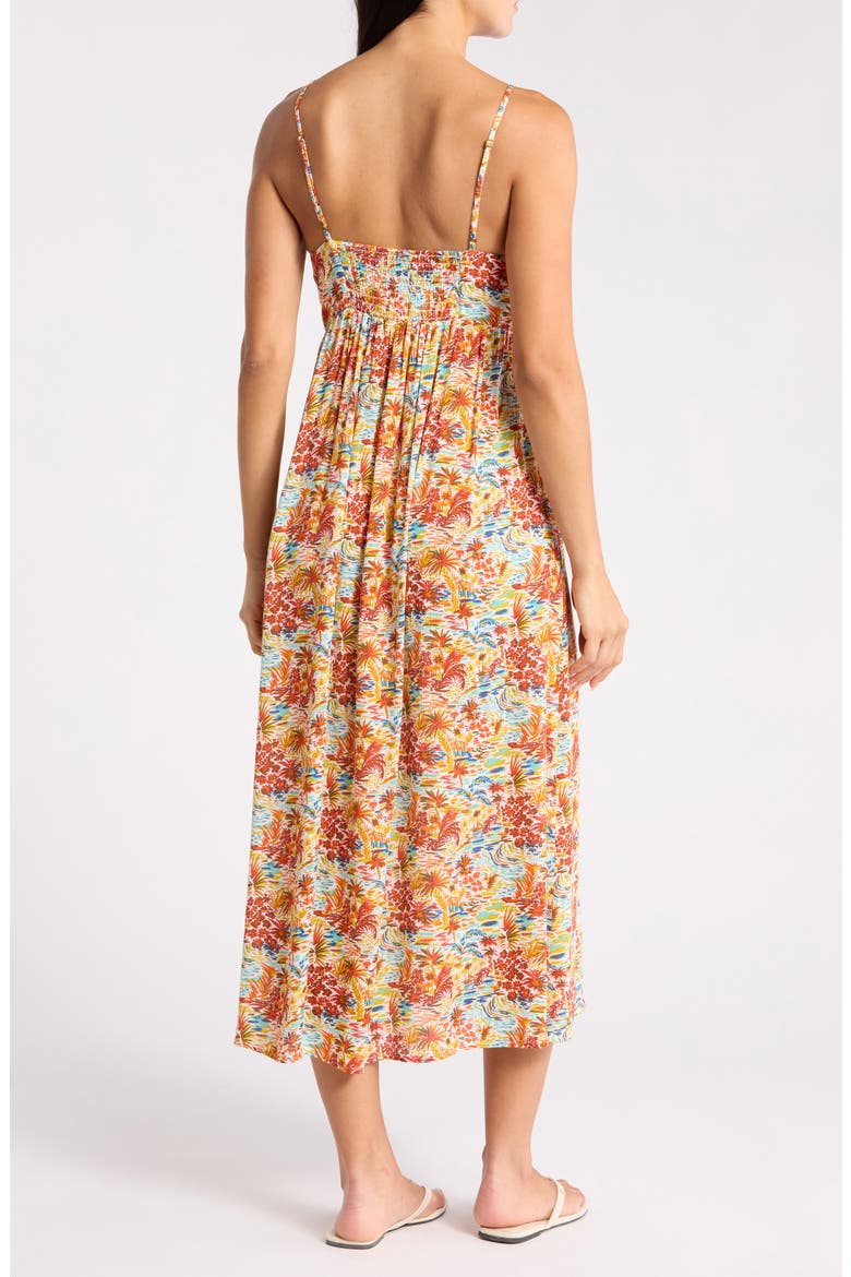 Carefree Midi Dress, Alternate, color, TROPIC SHORE