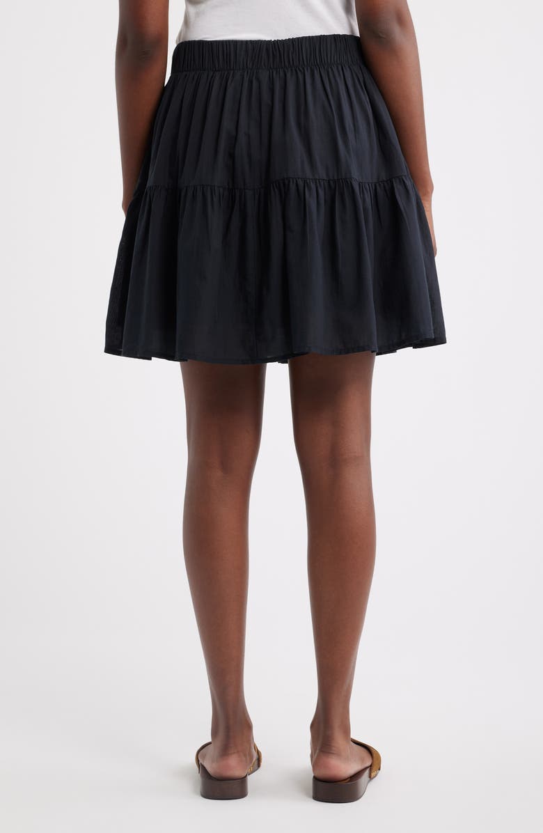 Caslon<sup>®</sup> Tie Waist Miniskirt, Alternate, color, Black