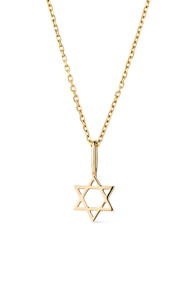 Ana Luisa Solid Yellow Gold - Star of David Necklace, Main, color, Gold
