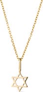 Ana Luisa Solid Yellow Gold - Star of David Necklace
