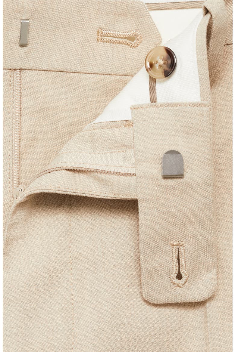 Milan Slim Fit Suit Pants, Alternate, color, BEIGE
