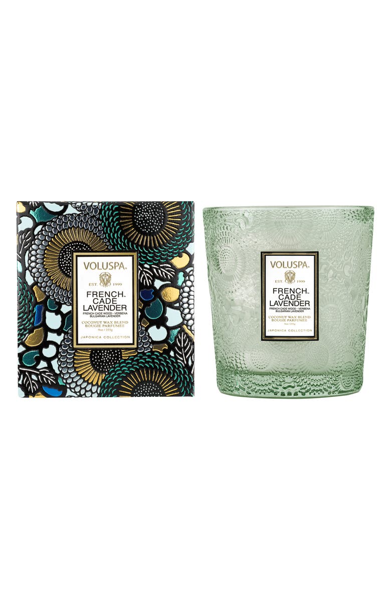 Voluspa French Cade Lavender Boxed Classic Candle, Main, color, French Cade