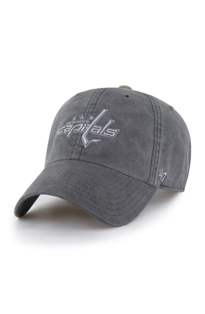 CARHARTT X 47 Men's Carhartt x '47 Charcoal Washington Capitals Clean Up Adjustable Hat, Alternate, color, Charcoal