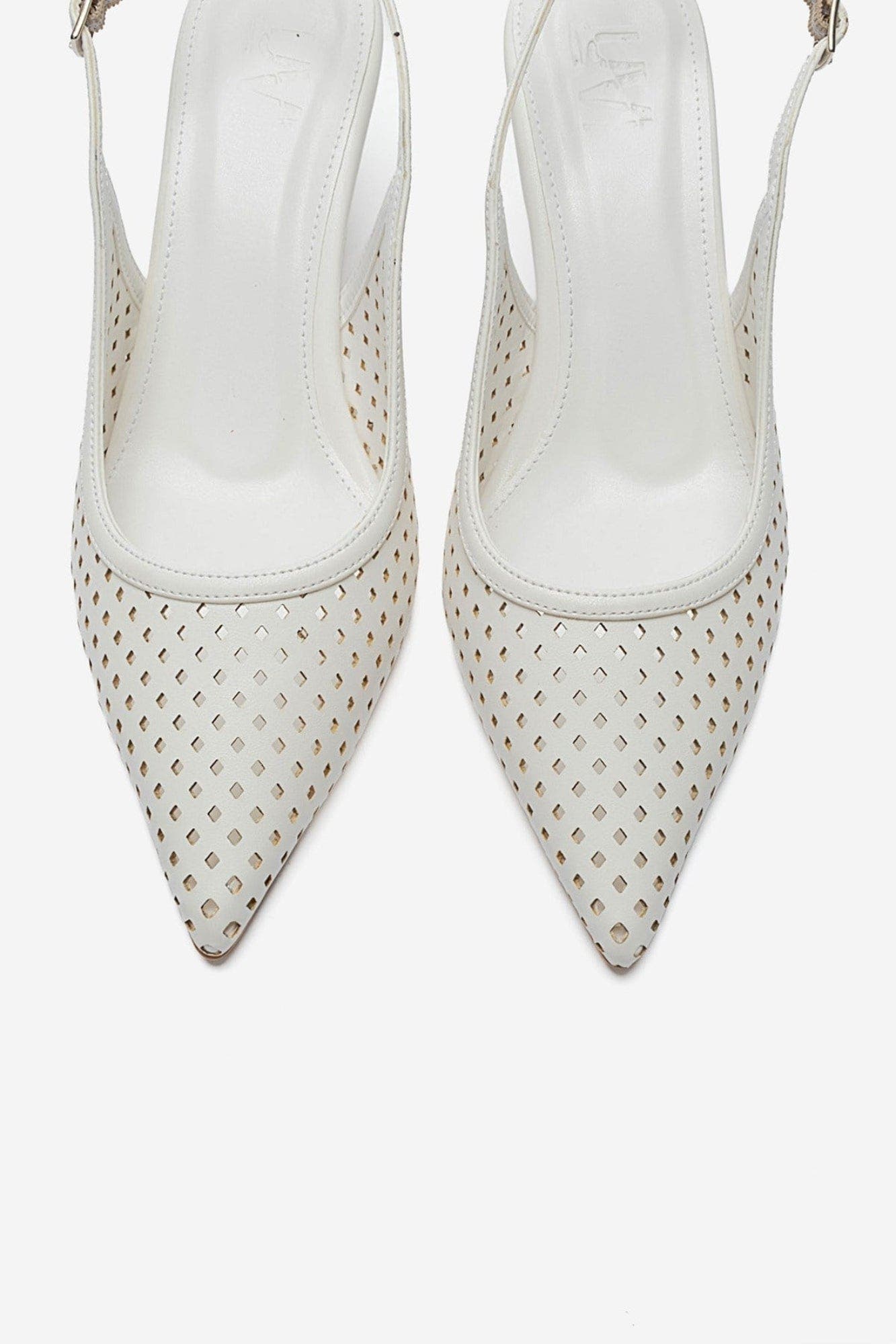 Uvien Stiletto Slingback Pump, Alternate, color, White
