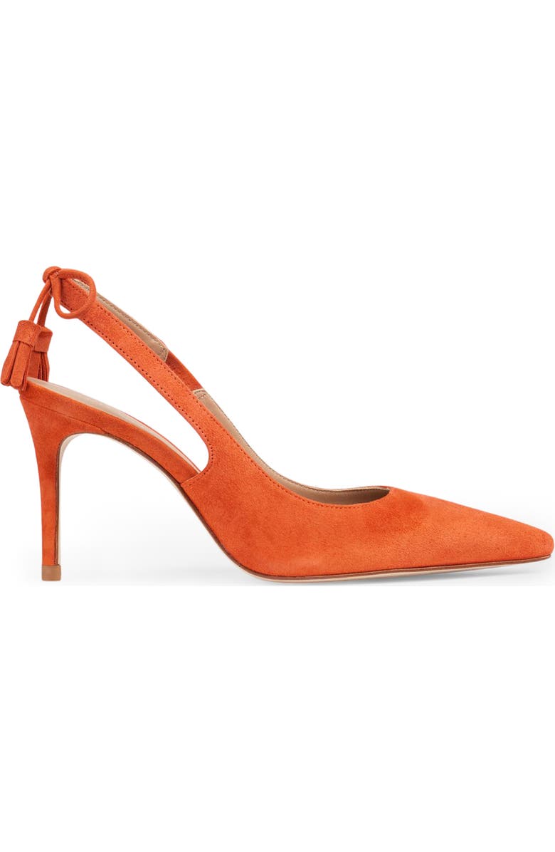 LK Bennett Cary Slingback Pointed Toe Pump, Alternate, color, Orange