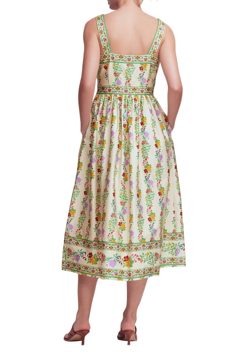 Boden Christina Sleeveless Cotton Midi Dress, Alternate, color, Ivory Blossom Trail