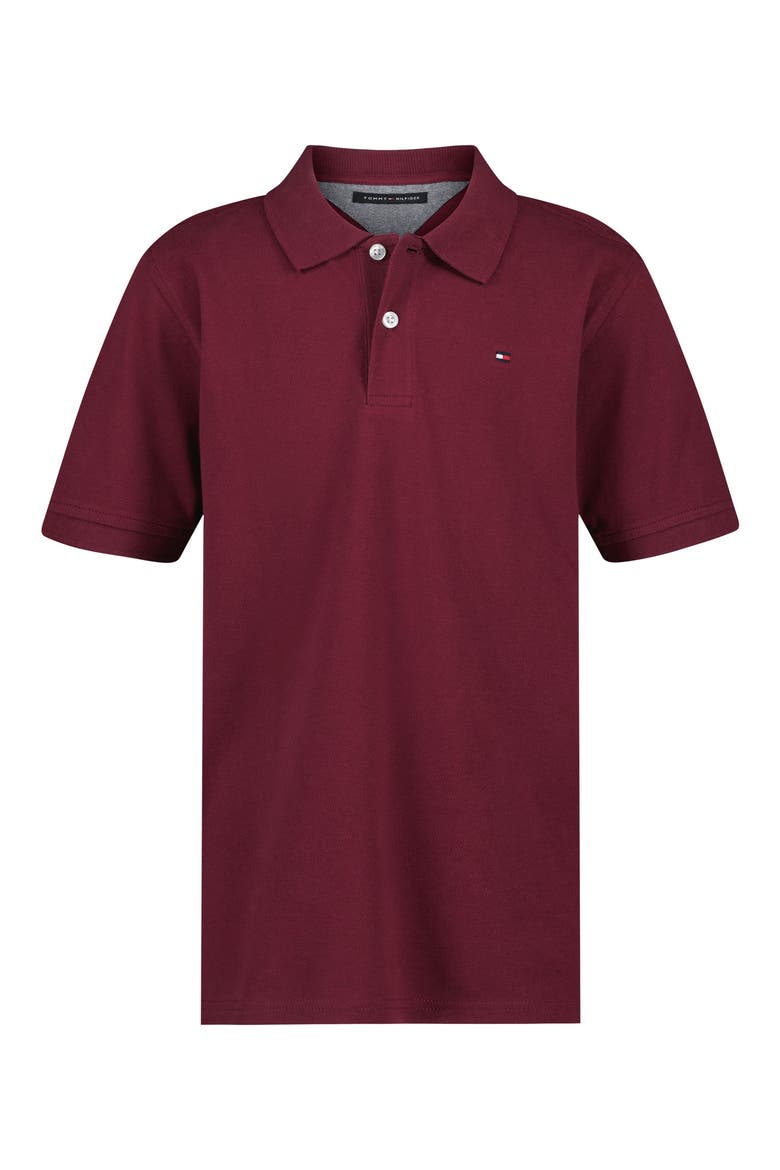 Kids' Ivy Cotton Polo, Main, color, ZINFANDEL