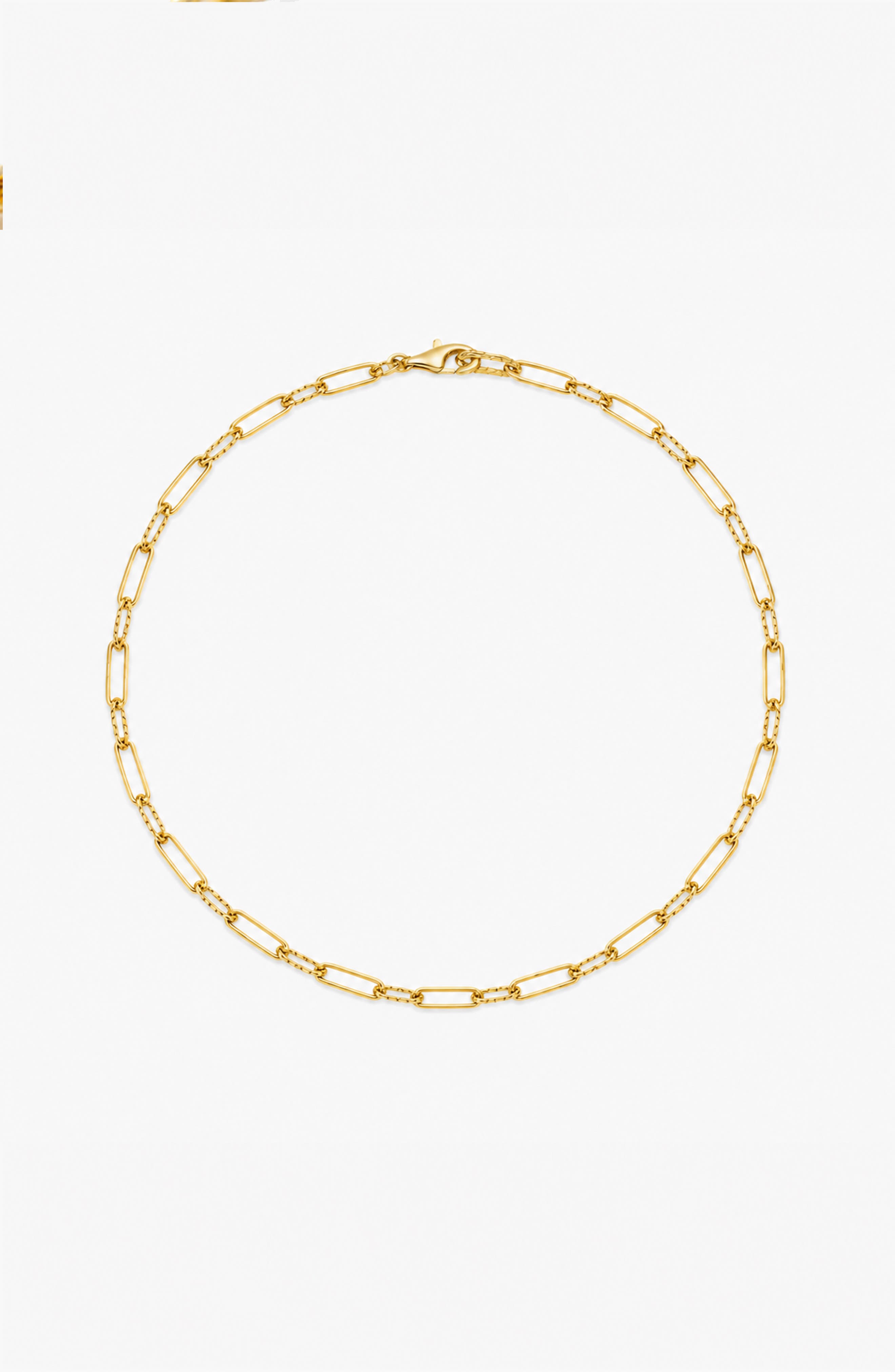 Yoj Molten Link Chain Necklace In Gold