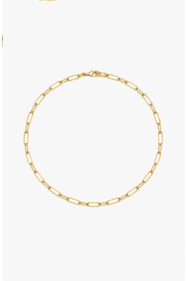 Molten Link Chain Necklace In Gold, Main, color, Gold
