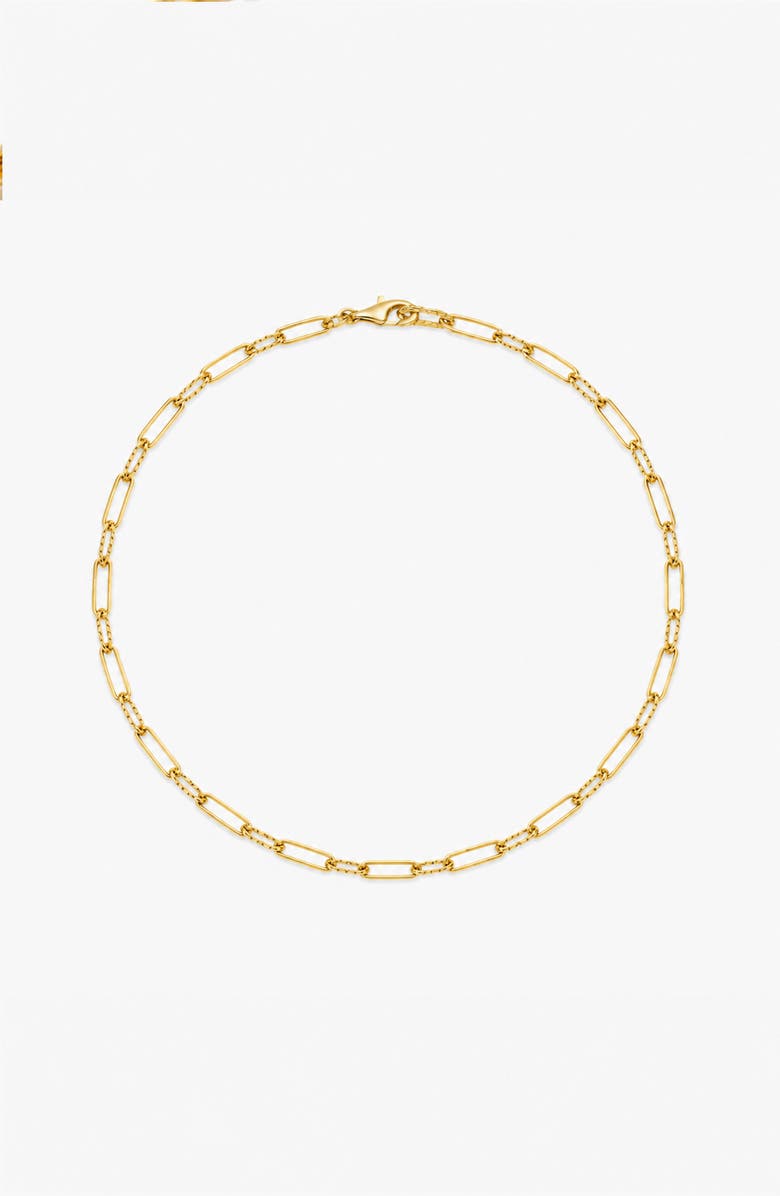 YOJ Molten Link Chain Necklace In Gold, Main, color, Gold