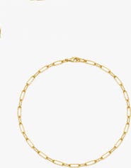 YOJ Molten Link Chain Necklace In Gold