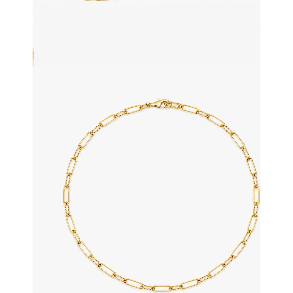 Yoj Molten Link Chain Necklace In Gold