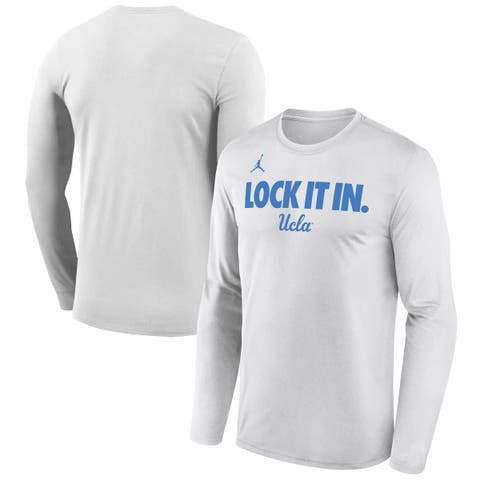 Men's Jordan Brand  White UCLA Bruins 2026 On-Court Bench Long Sleeve T-Shirt