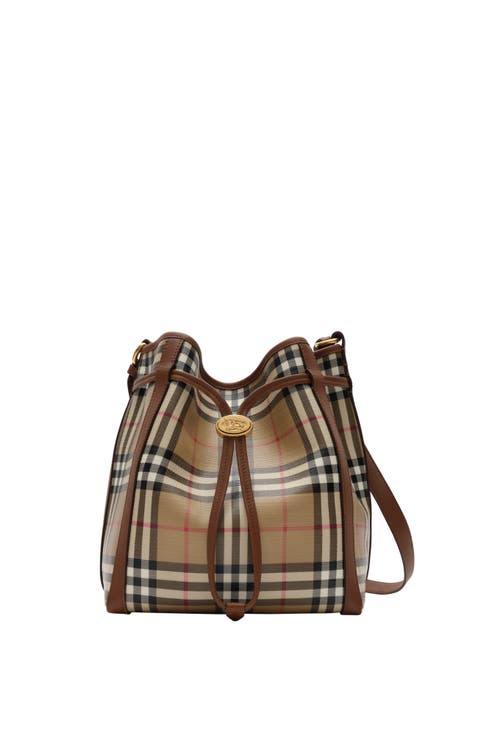 Small Check Bucket Bag
