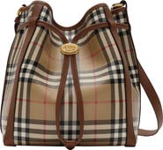 Burberry Small Check Bucket Bag