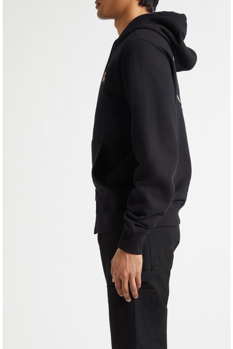 Scott Check EKD Stamp French Terry Hoodie, Alternate, color, BLACK