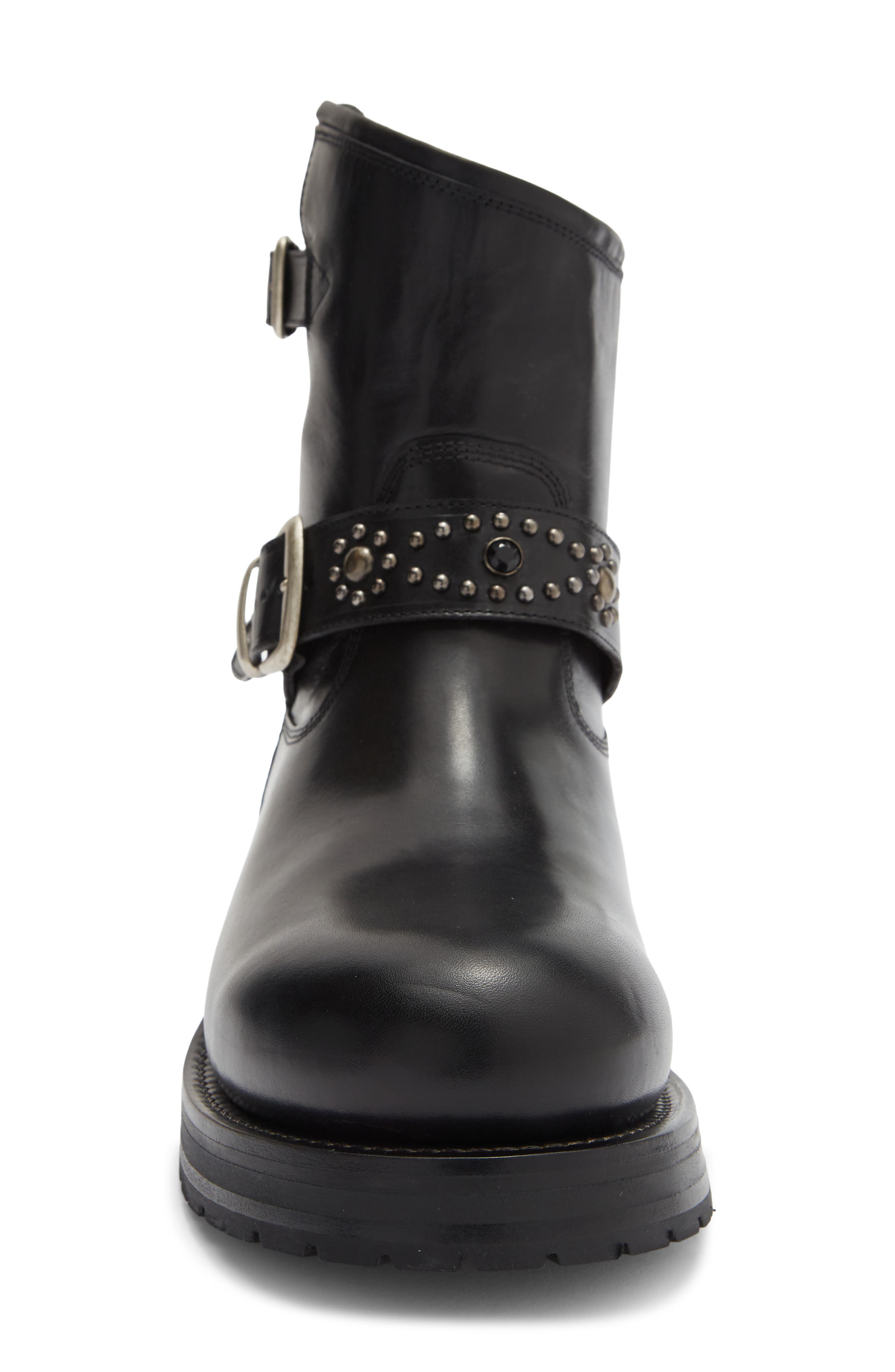 8-Inch Rider Boot, Alternate, color, BLACK LEATHER
