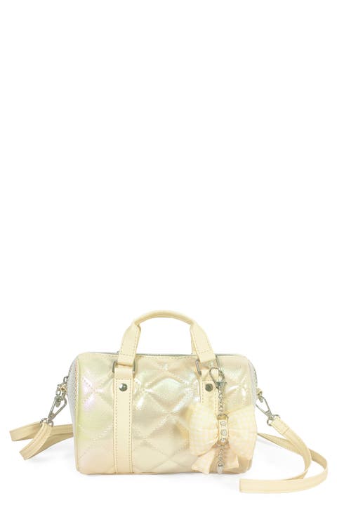 Kids' Metallic Quilted Mini Duffle Bag (Big Kid)