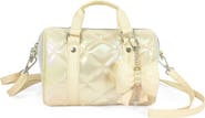 OMG Accessories Kids' Metallic Quilted Mini Duffle Bag