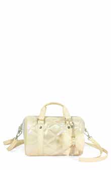 Kids' Metallic Quilted Mini Duffle Bag