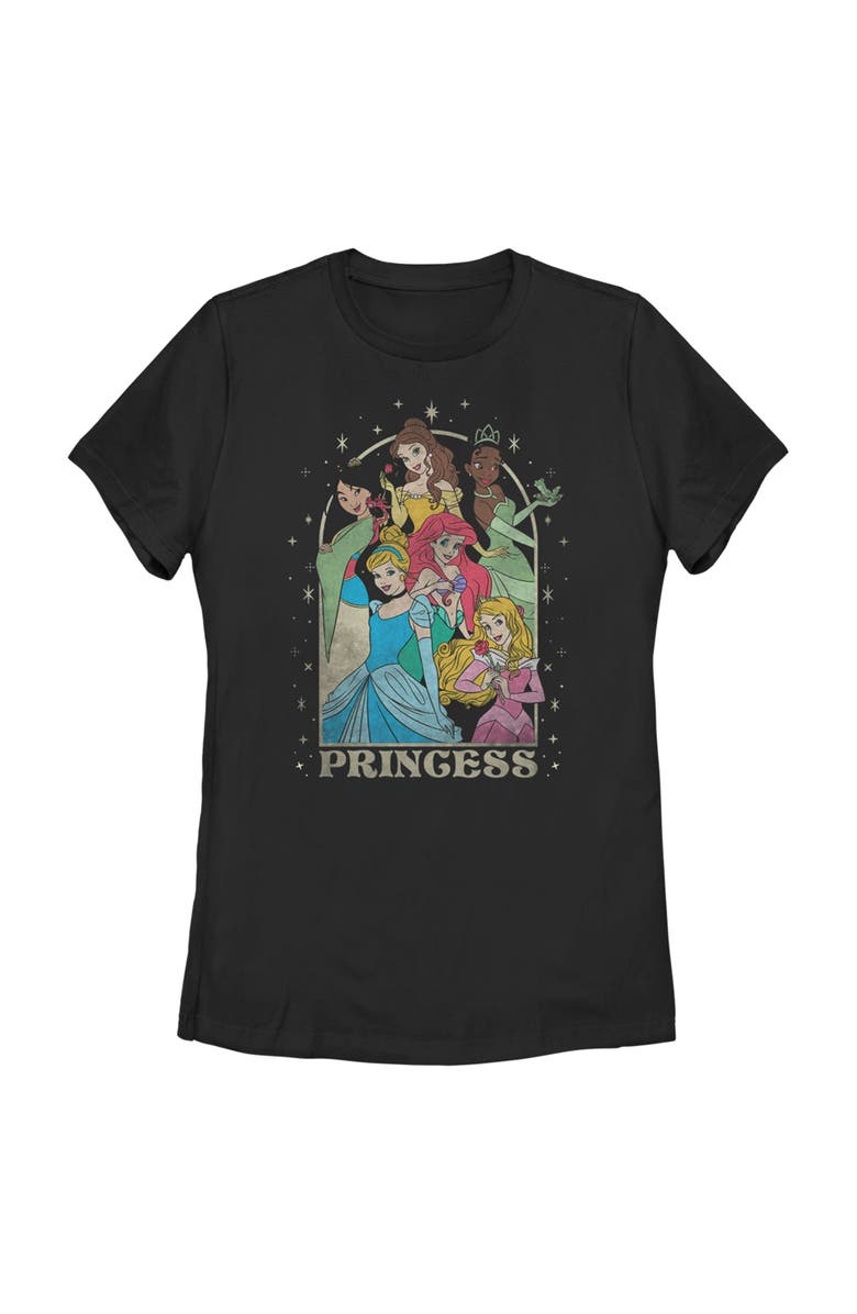 Disney Women's Disney Princess Arch  Graphic T-Shirt, Main, color, Black