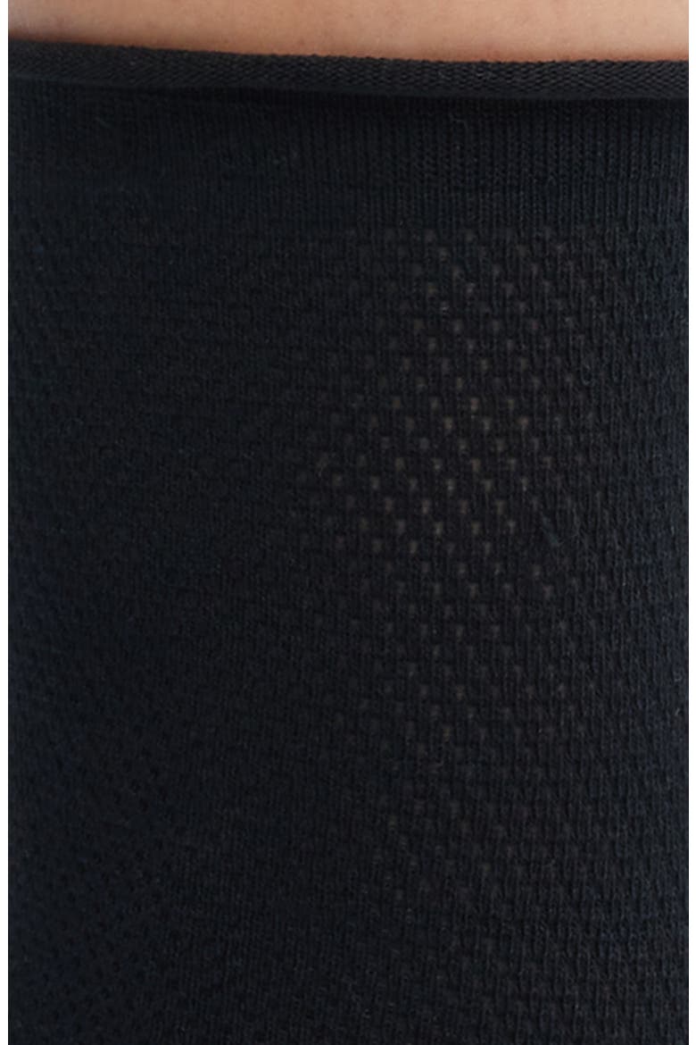 Rivi Cotton Blend Pointelle Crew Socks, Alternate, color, BLACK