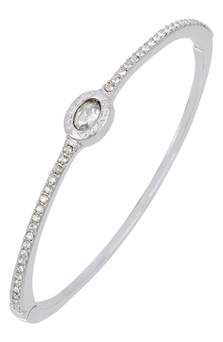 COACH Signature Logo Pavé Bangle, Alternate, color,