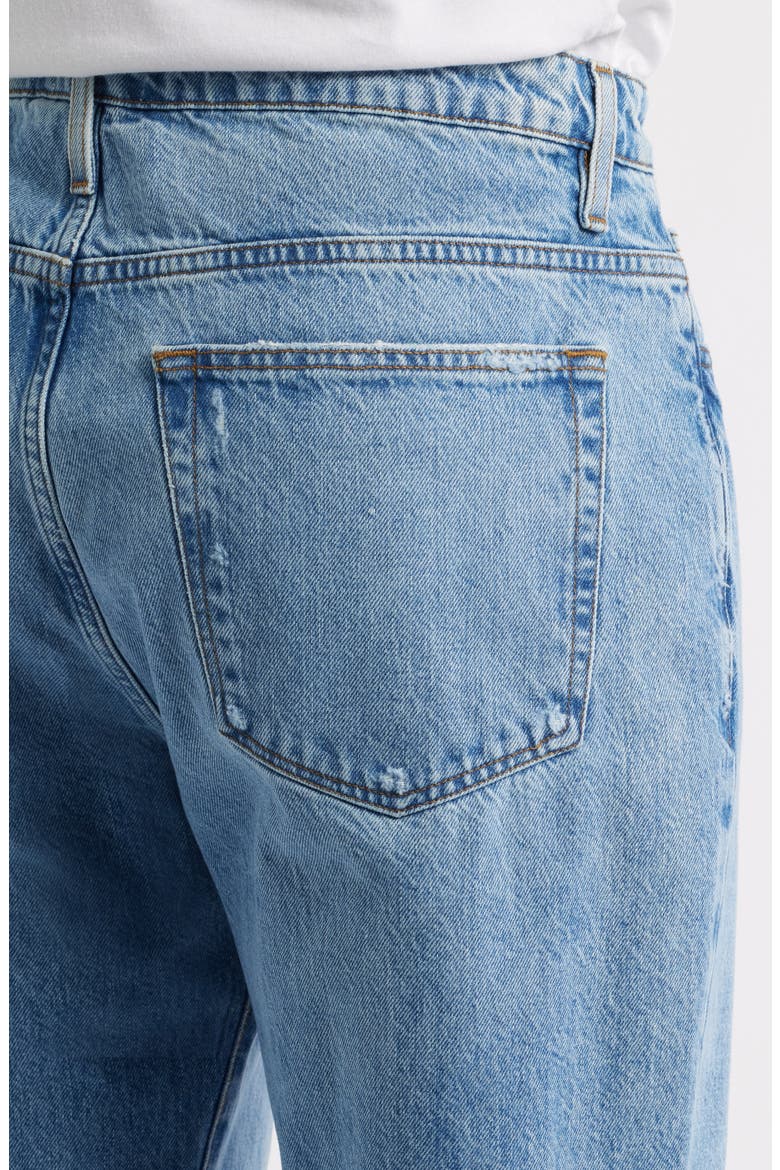 (Bio)Degradable Relaxed Straight Leg Jeans, Alternate, color, GATE RIPS