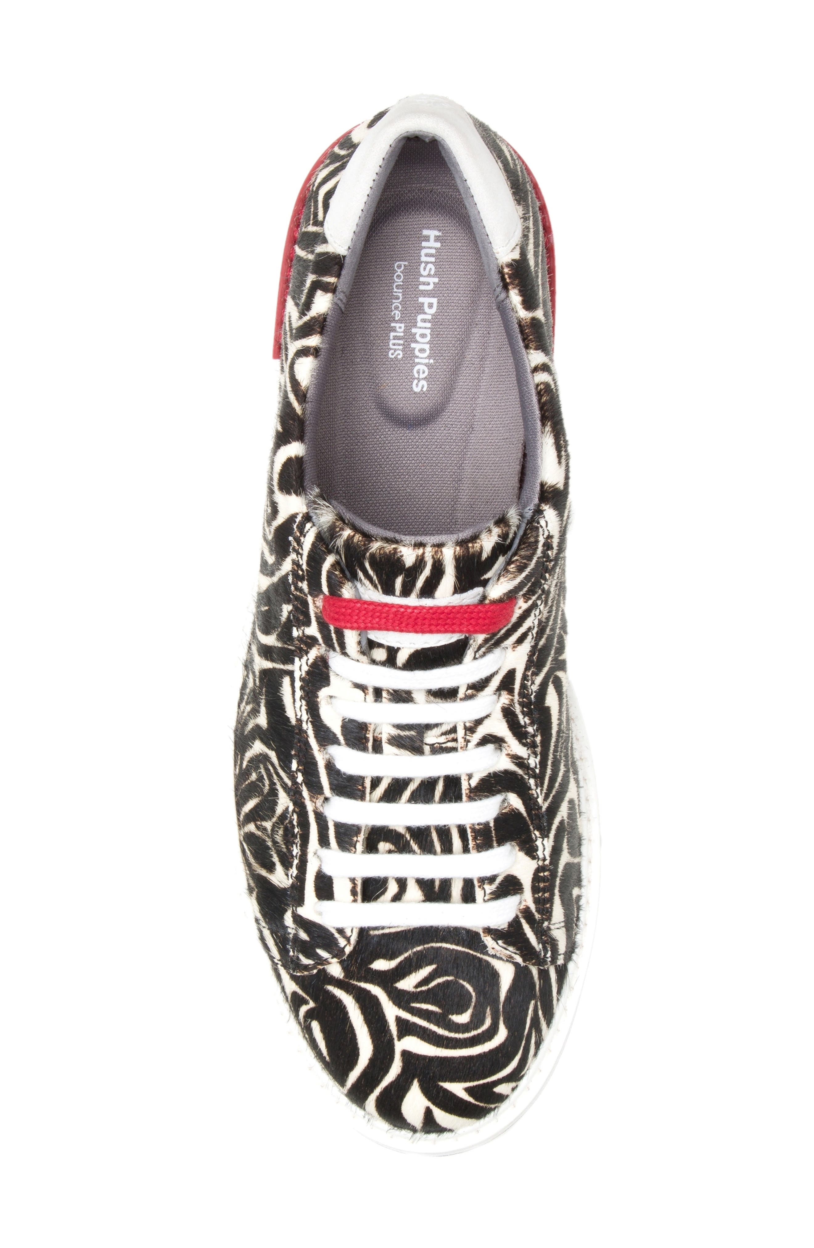 Sabine Genuine Calf Hair Sneaker, Alternate, color, ZEBRA CALF HAIR