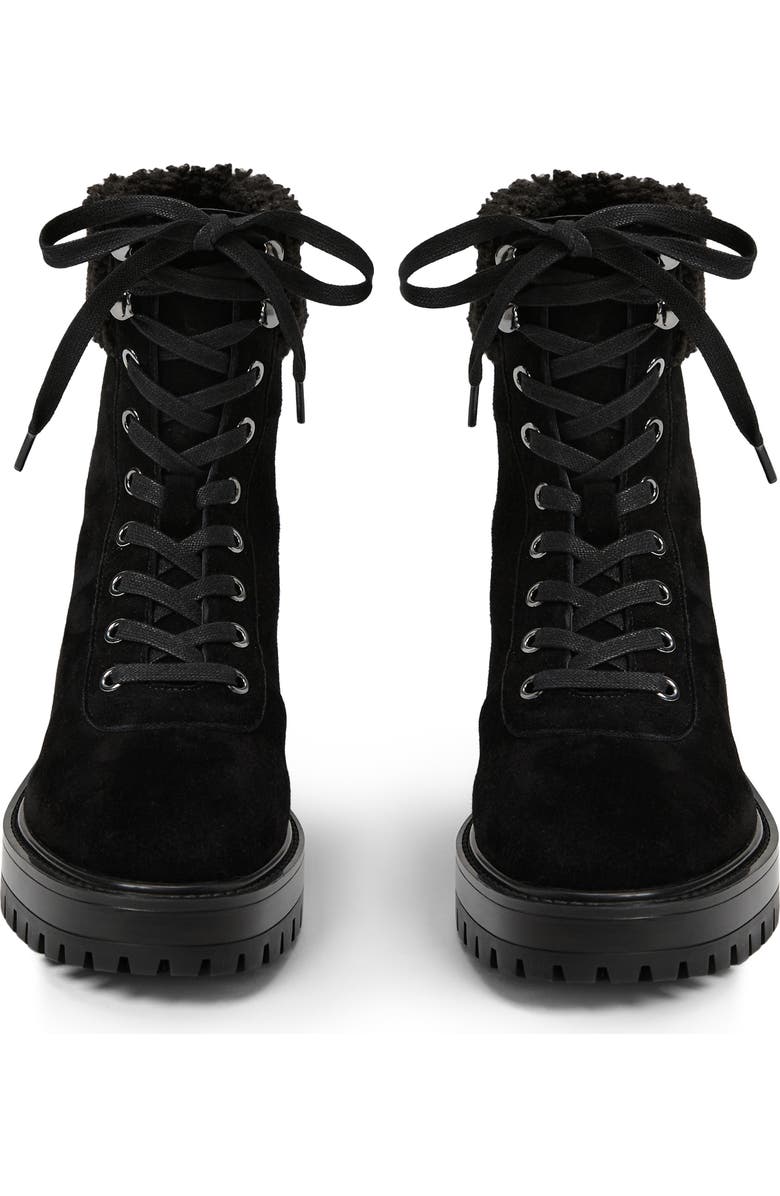 PAIGE Briar Faux Shearling Bootie, Alternate, color, Black