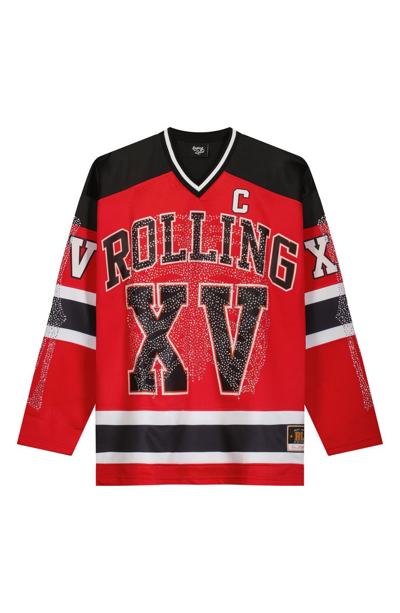 Rolling Loud Bones Hockey Jersey, Alternate, color, Red