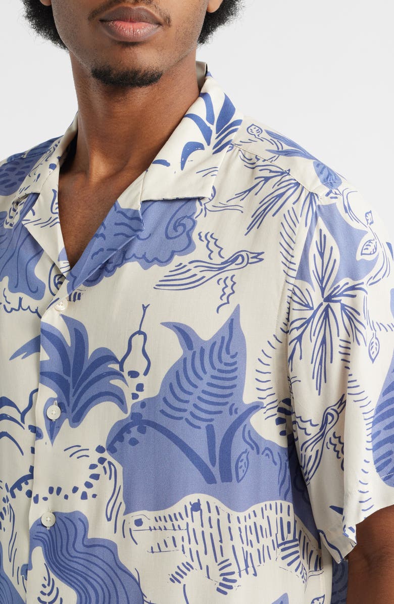 OAS Mystea Rocco Camp Shirt, Alternate, color, Blue