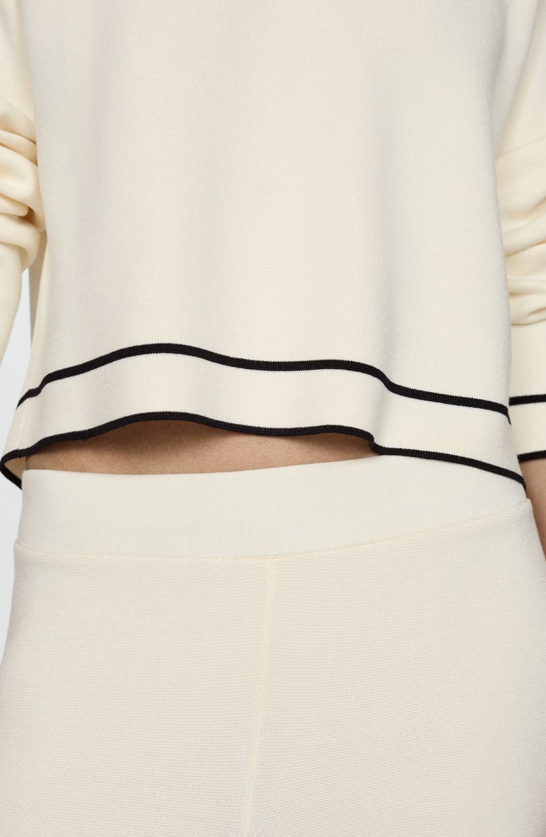 MANGO Side Stripe Knit Pants, Alternate, color, 