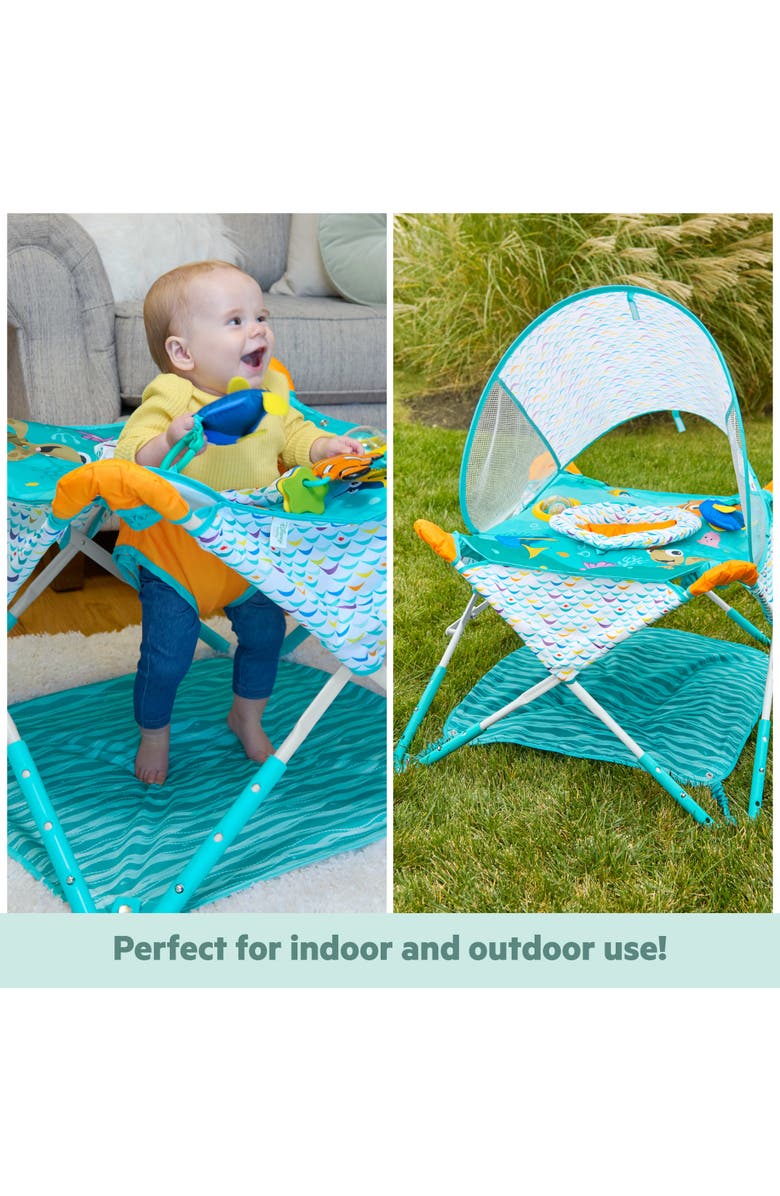 BRIGHT STARTS Disney Baby Finding Nemo Pop 'N Jump Foldable Activity Center by Bright Starts, Alternate, color, Blue