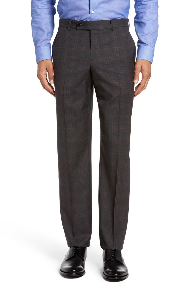 Ted Baker London Jay Trim Fit Plaid Wool Suit, Alternate, color,