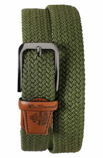 Golf Braided Stretch Leather Belt