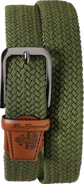 Ben Sherman Golf Braided Stretch Leather Belt