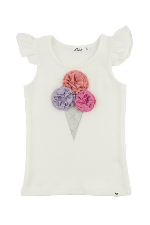 Ice Cream Bright Sparkle Flutter Tank (Toddler)