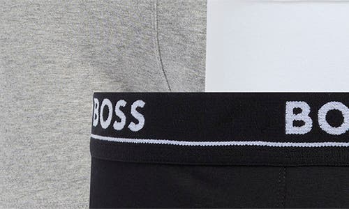 Hugo Boss Boss Essence 3-pack Stretch Cotton Boxer Trunks In Multi