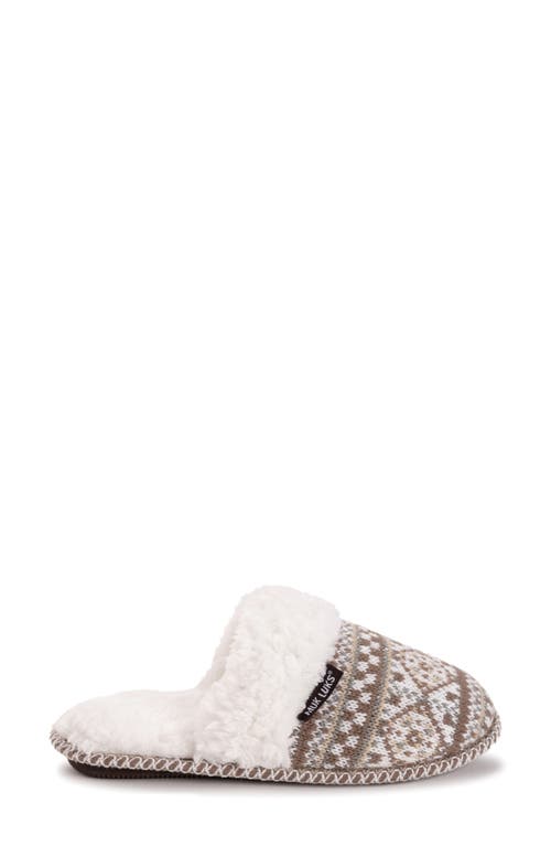 Muk Luks Frida Faux Fur Lined Scuff Slipper