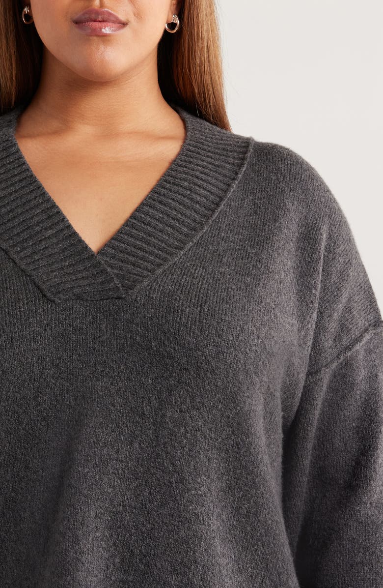 Treasure & Bond Slouchy V-Neck Sweater, Alternate, color,