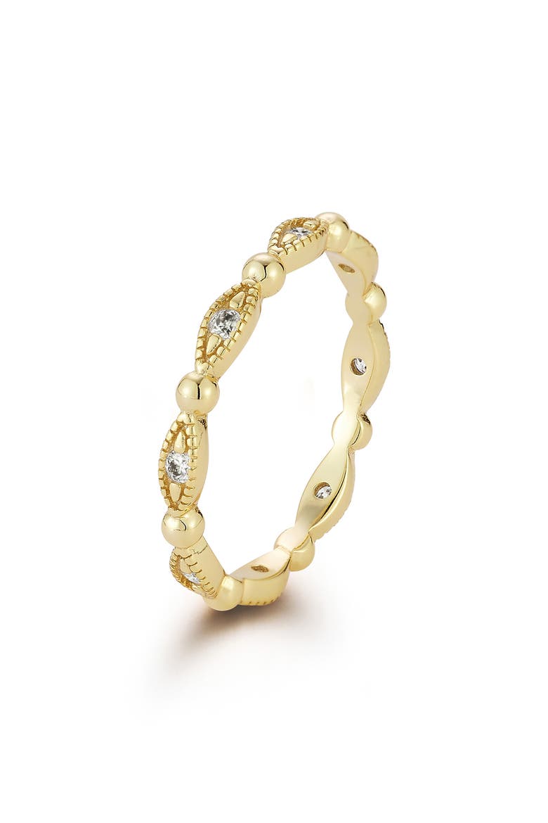 Moissanite Stackable Band Ring, Alternate, color, GOLD