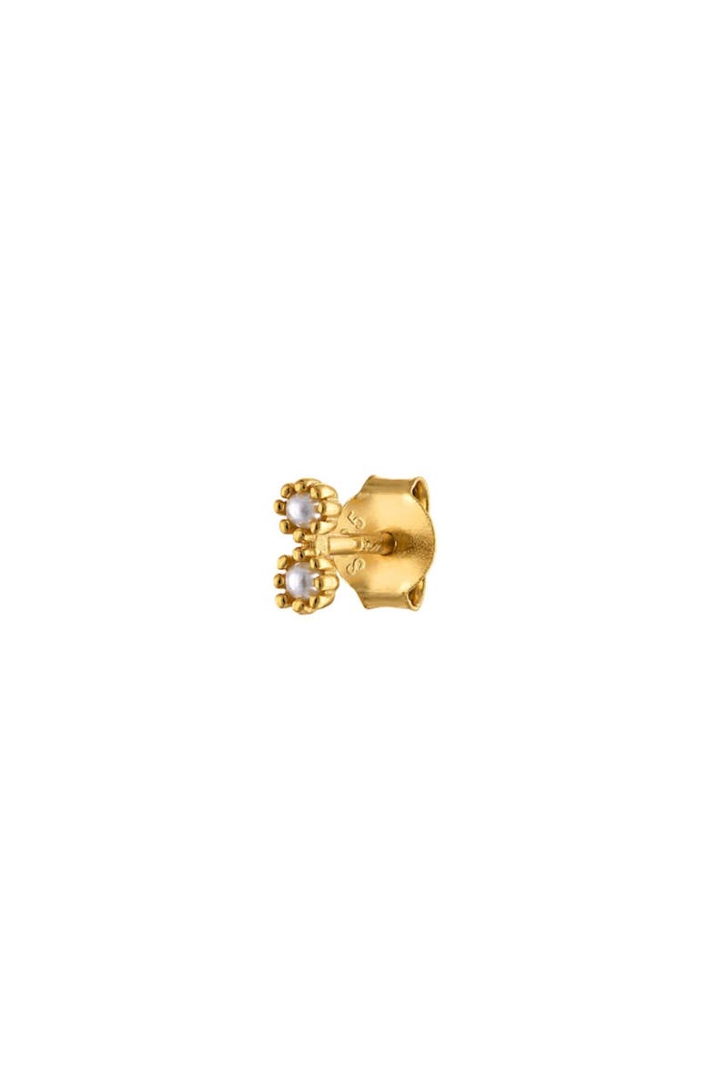 Outofoffice Gold Pearl Pavé Trio Stud Earring Set, Alternate, color, Gold