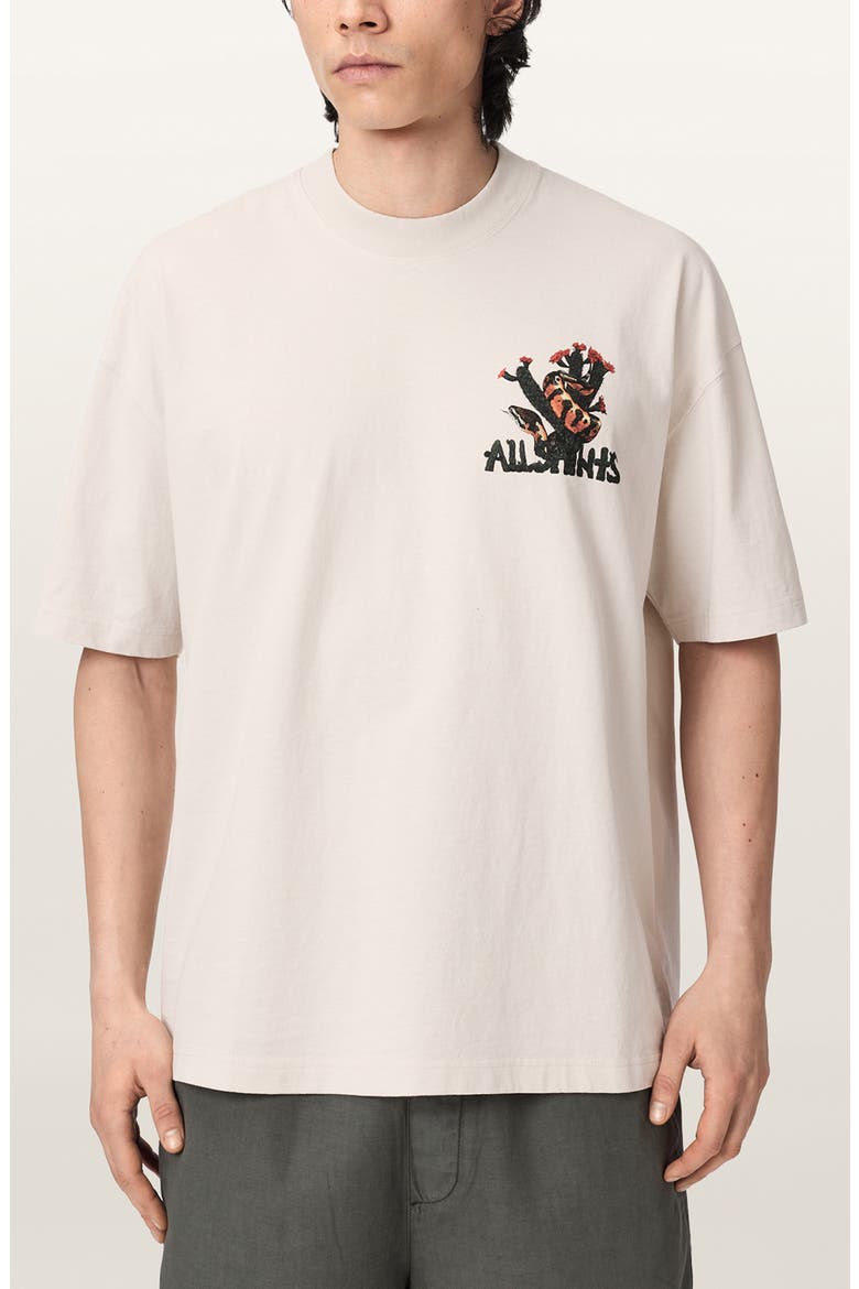 Cacti Graphic T-Shirt, Main, color, DUSK WHITE