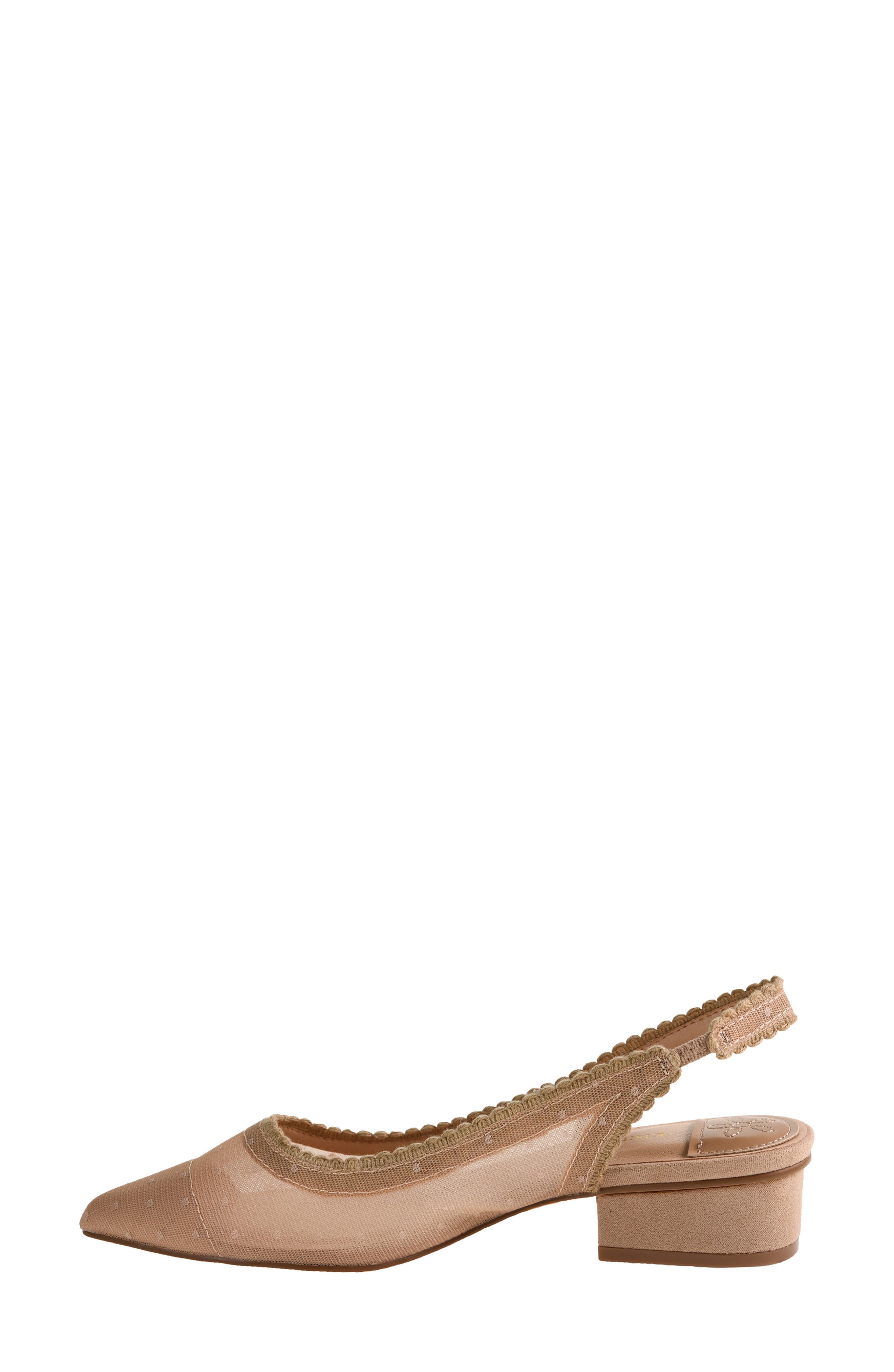 Mayberry Pointed Toe Slingback Pump, Alternate, color, BEIGE
